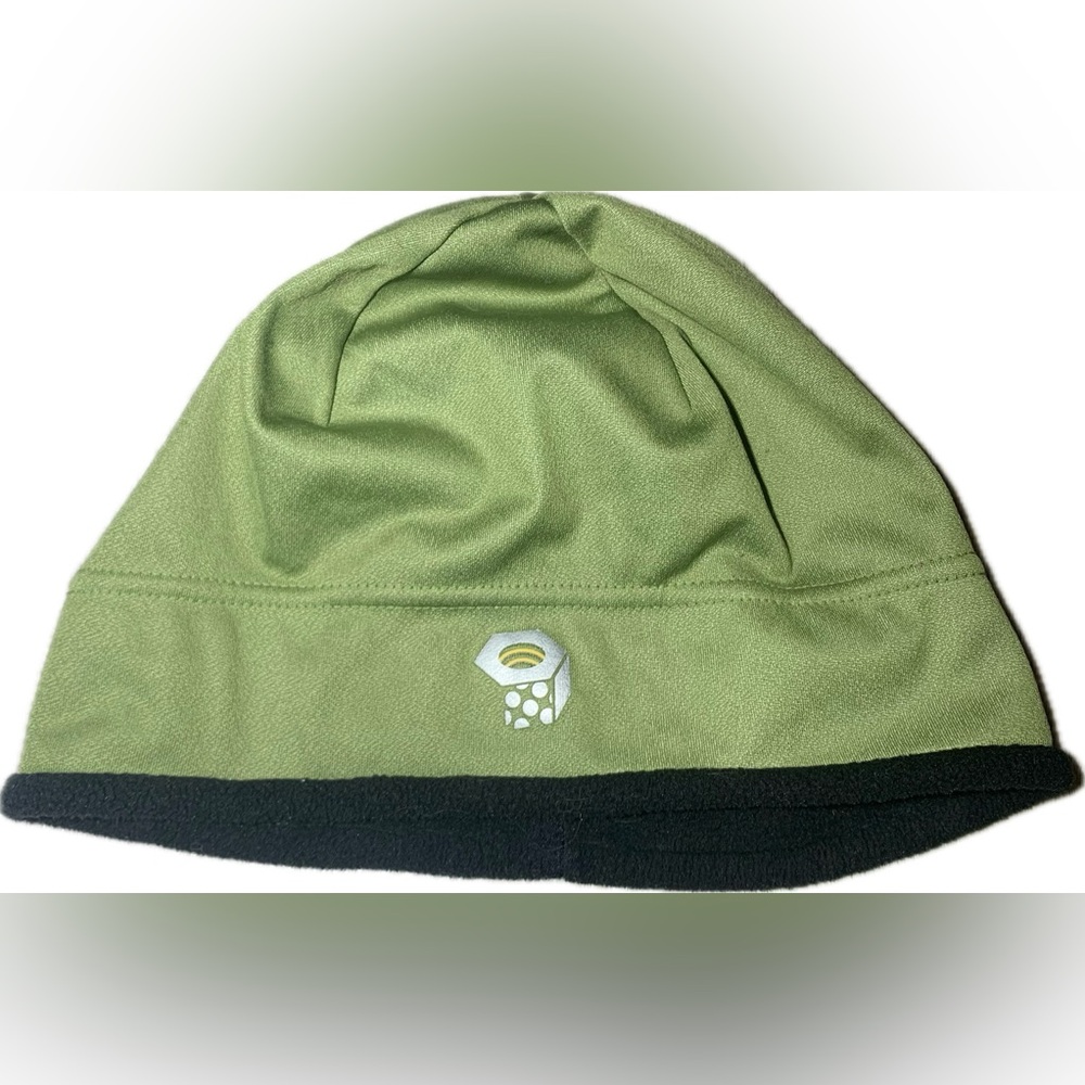 Mountain Hardwear Green and Black Gore Wind stopper Toque / Beanie with Polartec